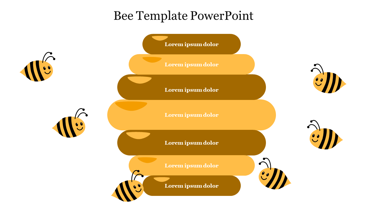 Bee Template PowerPoint